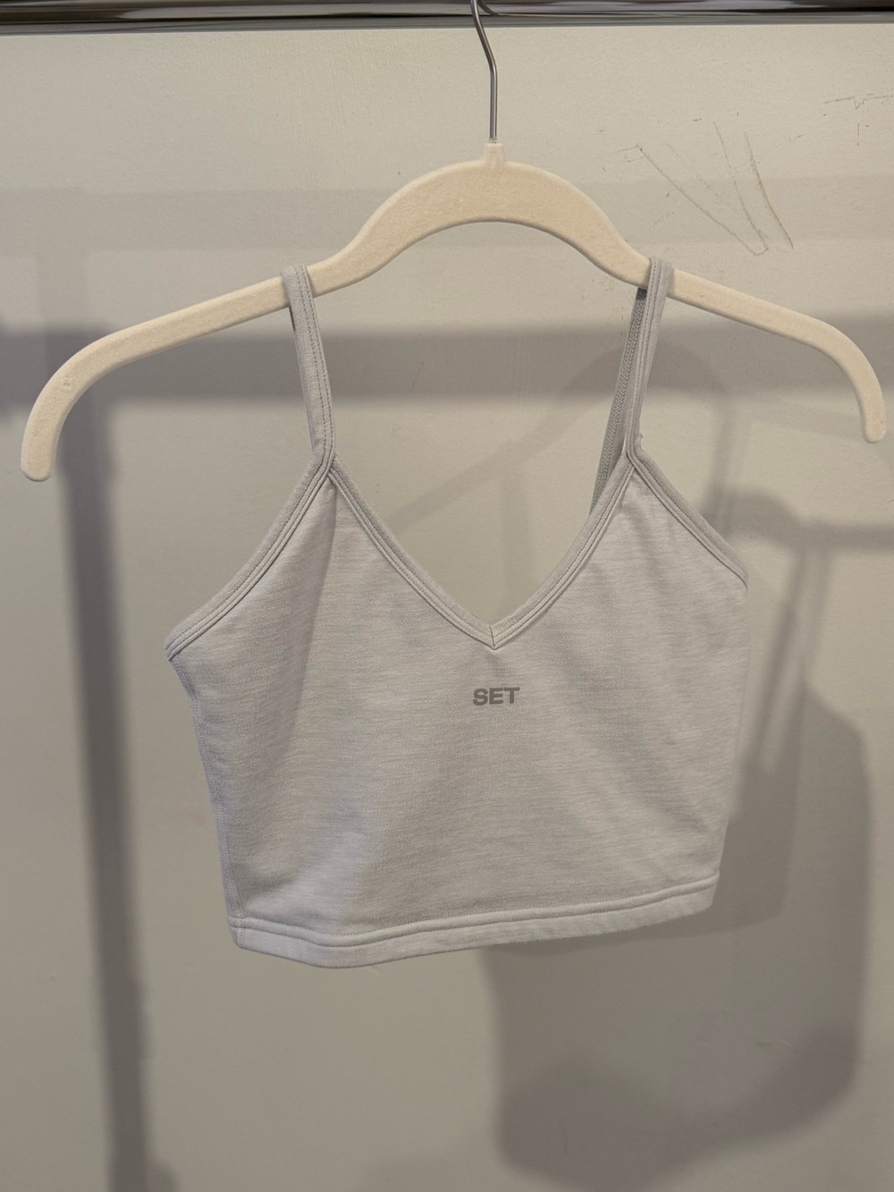 SET Active Light Gray Crop Tank Top